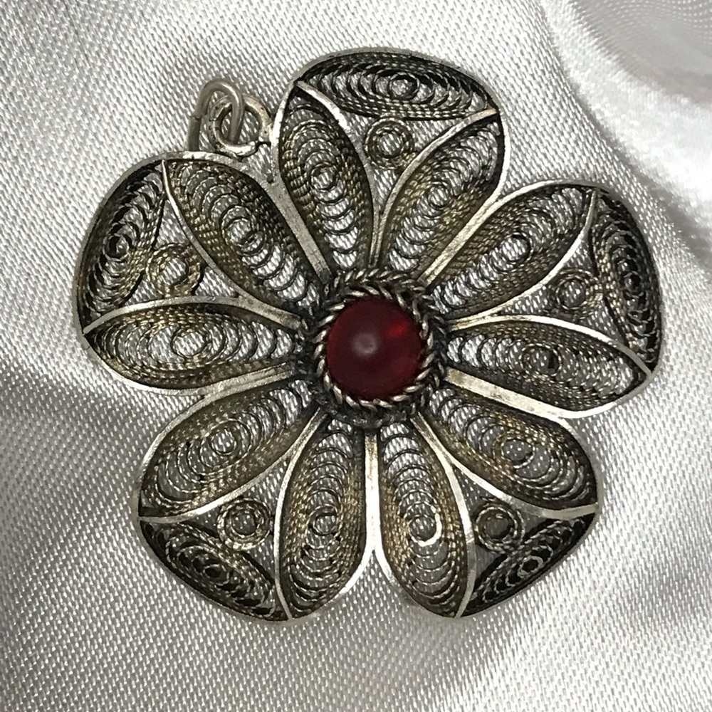 Silver Handmade Filigree Pendant